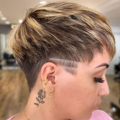 Side undercut pixie haircut