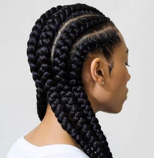 Big ghana braids for black women