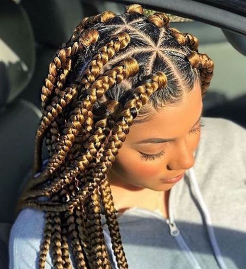 Highlight ghana braids for girls