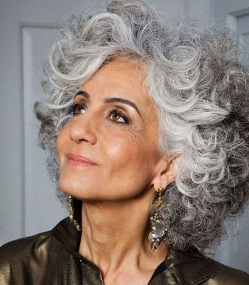 Natural curly hair for women over 60