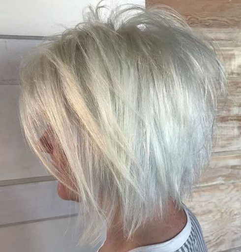 Blonde color thin hair
