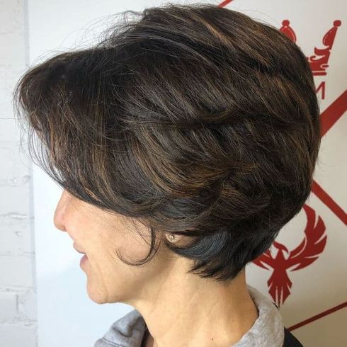 Short hair with balayage