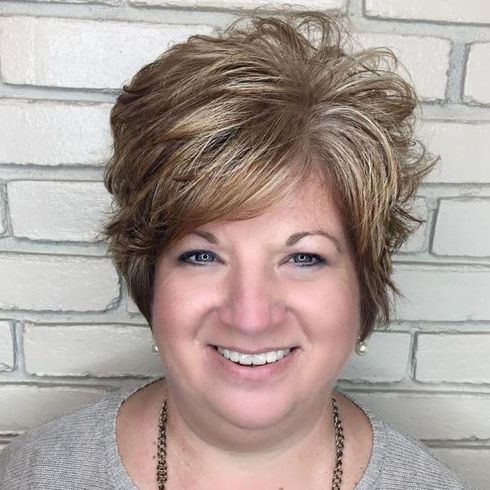 Trendy short hair for older women over 60