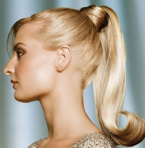 How do you style a long ponytail?