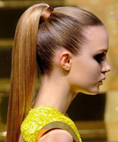 How do you tie a ponytail without going bald?