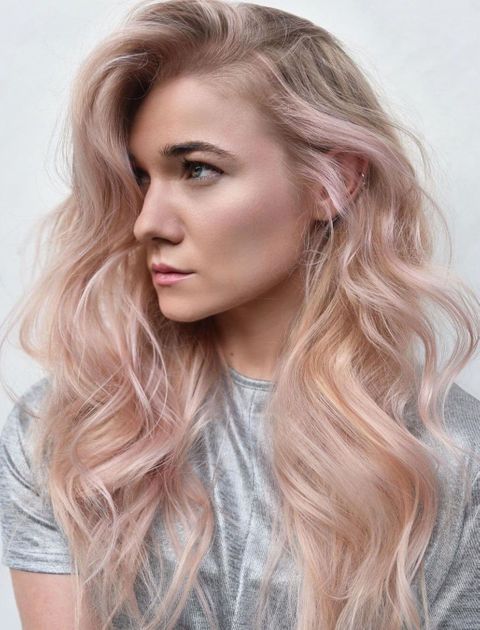 Rose Gold Blonde Hair