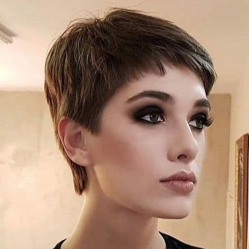 Layered short pixie cut 2022