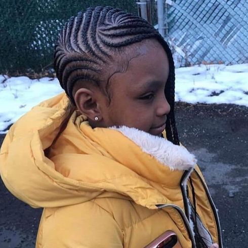 Cornrow braids for black girls