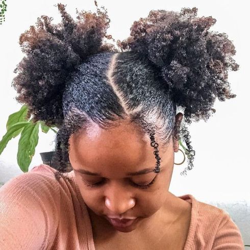 Twist bun natural hair