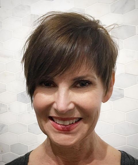 Short thin hair over 50