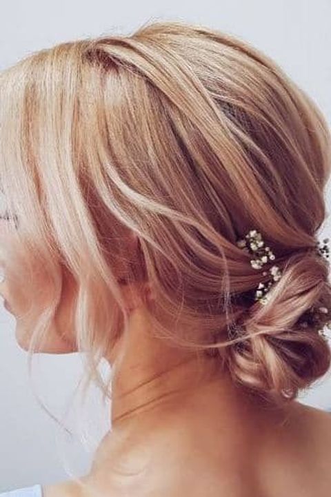 Blonde hair color wedding hair