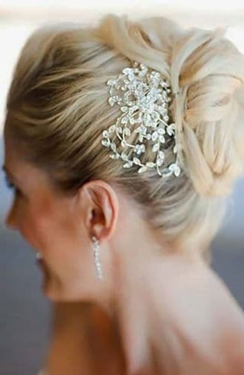 Bun hair style wedding hairstyles