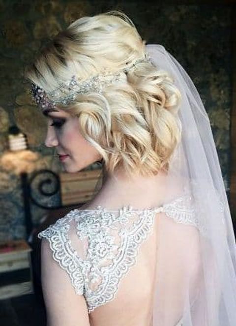 New wedding hair ideas for short haircut