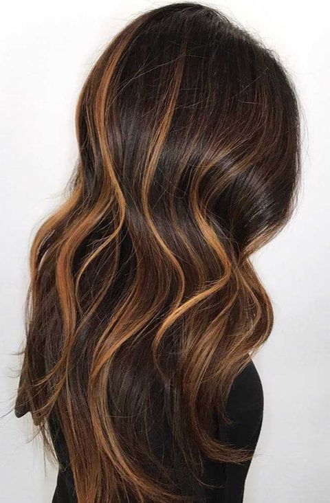 Deep Brown With Golden Streaks