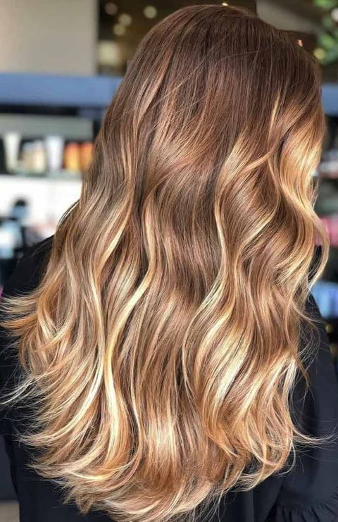 Golden Brown Partial Highlights