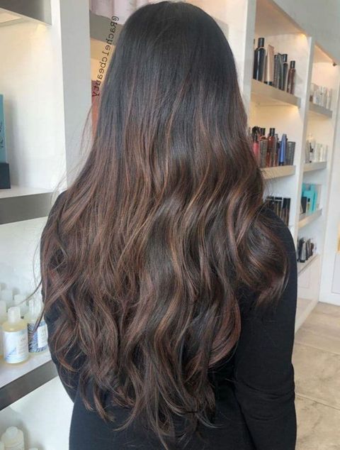 Balayage Dark Brown Hair