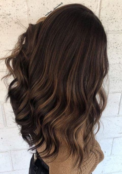 Cocoa Balayage on Dark Hair