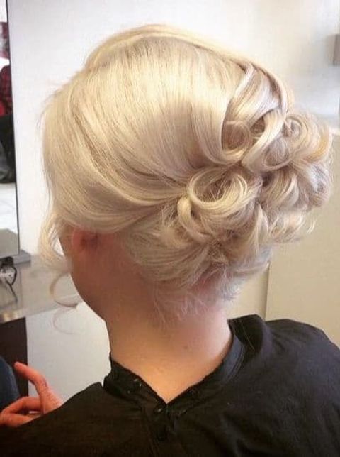 Curly Updo for Bob Length Hair