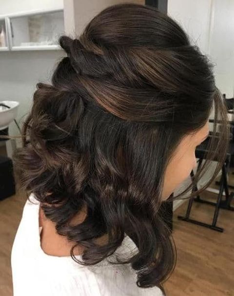 Curly Updo with Bouffant