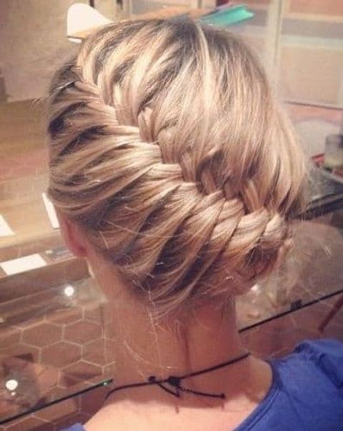 Prom Curved Braid Updo