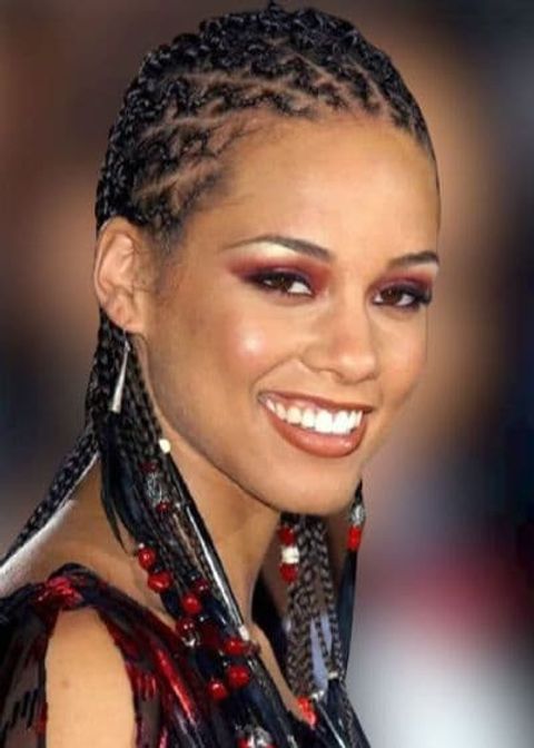 Beaded cornrow hairstyles