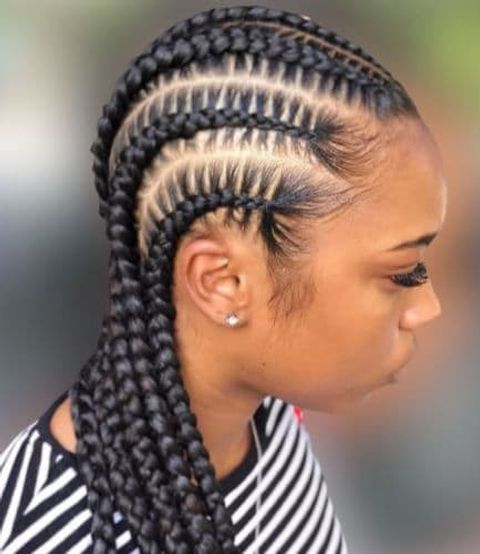 Cornrow braids for black women