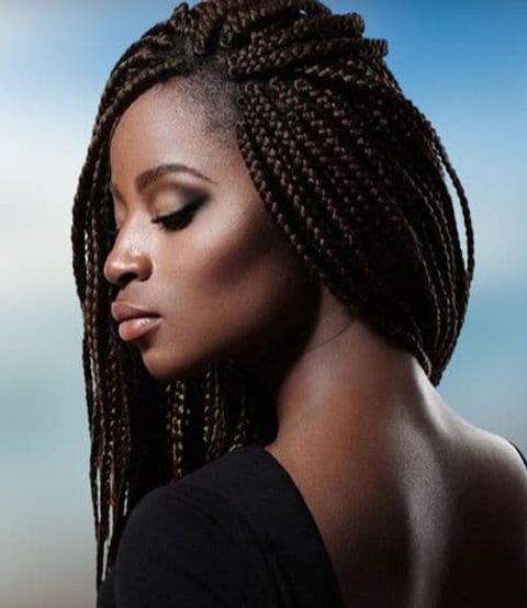 Afro American gana braids