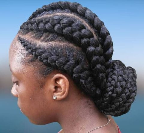 Ghana braids are very special hairstyles for black women in 2021-2022