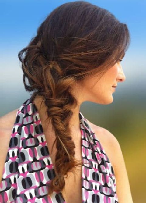 Side ponytail braid