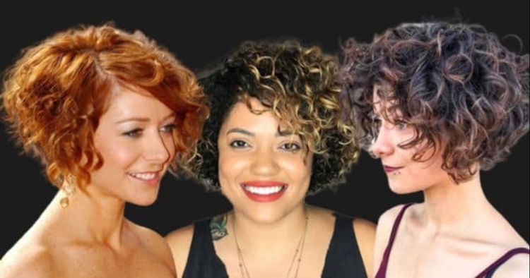 Short hairstyles for curly hair types