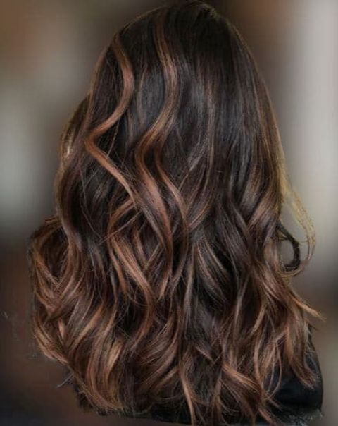 Dark caramel highlights