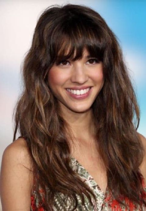 long hairstyles with bangs