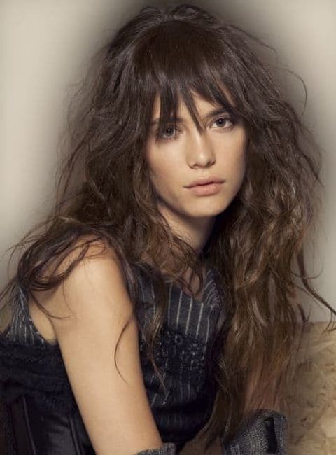 long hairstyles with bangs