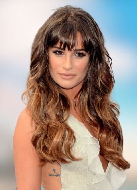 long hairstyles with bangs