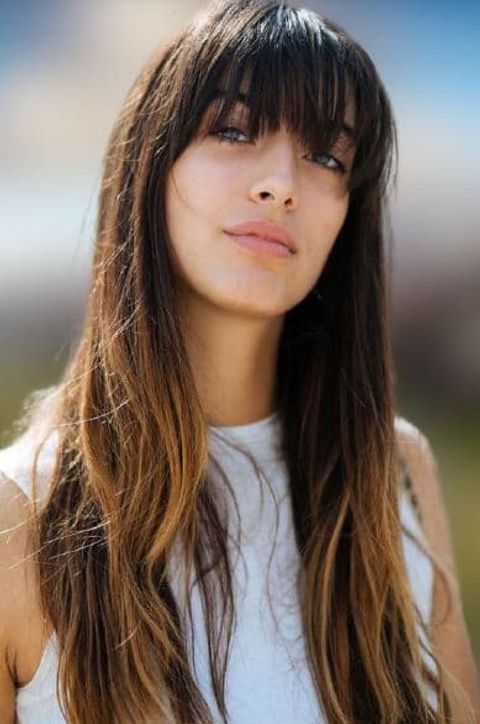 15 Best of Long Hairstyles With Side Bangs For Round Faces