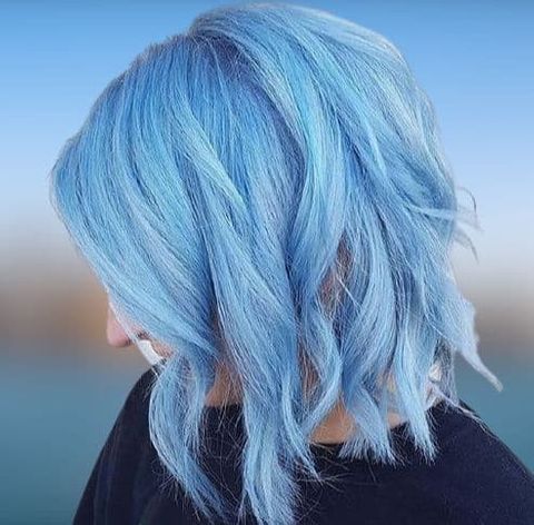 blue hair color shades for short hairstyles