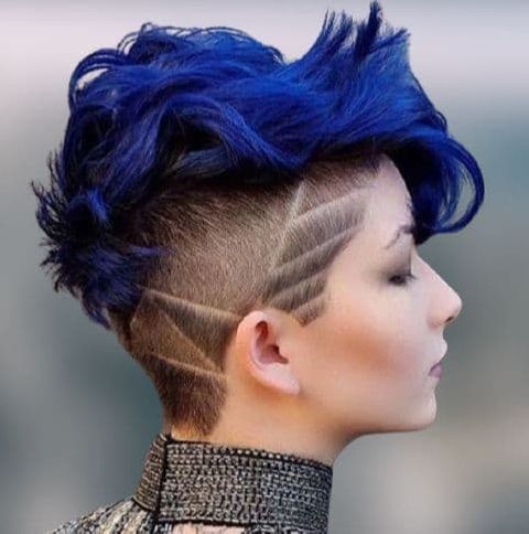 blue hair color shades for short hairstyles