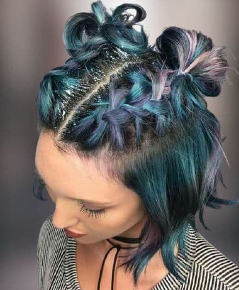 blue hair color shades for short hairstyles