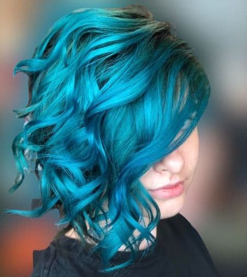 blue hair color shades for short hairstyles