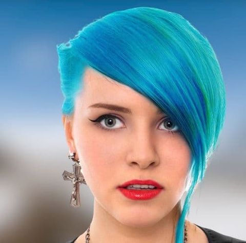 blue hair color shades for short hairstyles