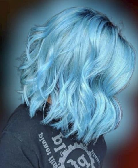 blue hair color shades for short hairstyles