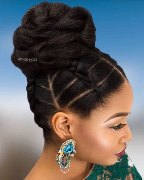 Bridal hairstyles for wedding day for black women