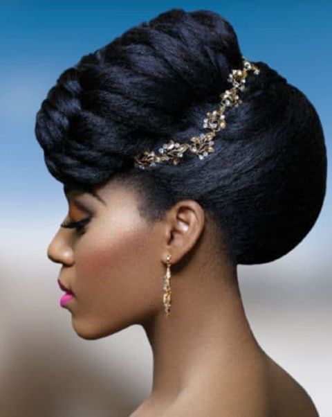 Cool wedding day hair style