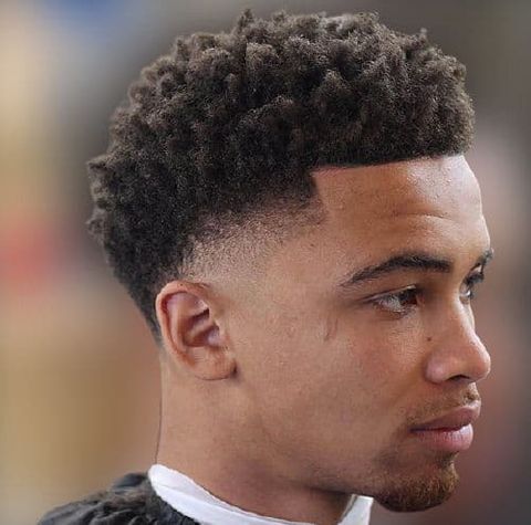 Afro Mid Taper fade