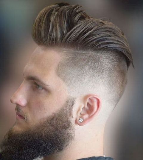 Taper fade long hair for men