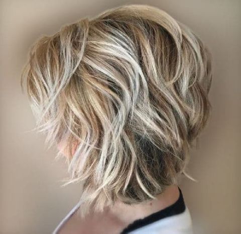 layered short haircut and hair styles