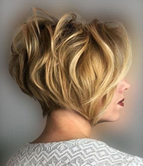 layered short haircut and hair styles