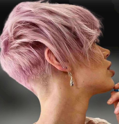 Layered asymmetrical pixie cut 2022