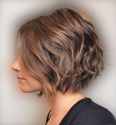 layered short haircut and hair styles