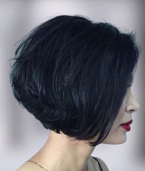 layered short haircut and hair styles